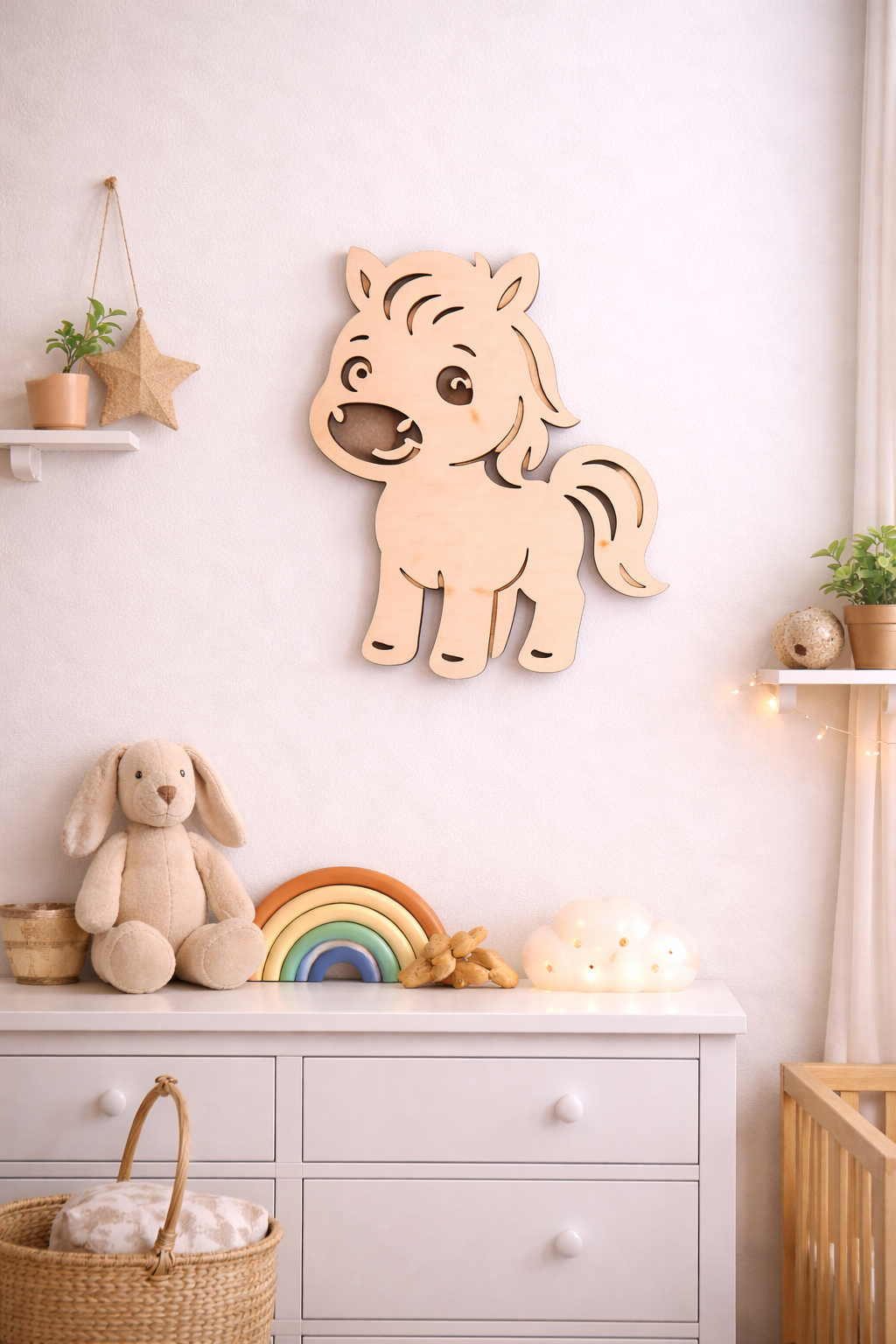 Bauernhof Wandbilder aus Holz – für Baby- & Kinderzimmer