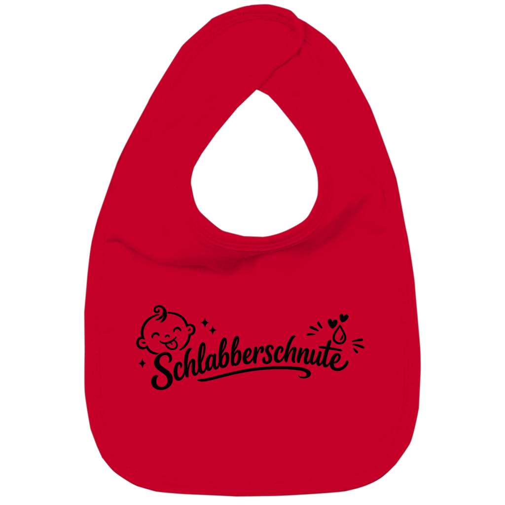Baby Lätzchen aus 100 % Baumwolle – süßer „Schlabberschnute“ Aufdruck – weich & hautfreundlich