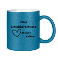 Glitzertasse „Meine Schlabberschnute braucht Kaffee!“ – 330 ml Keramik