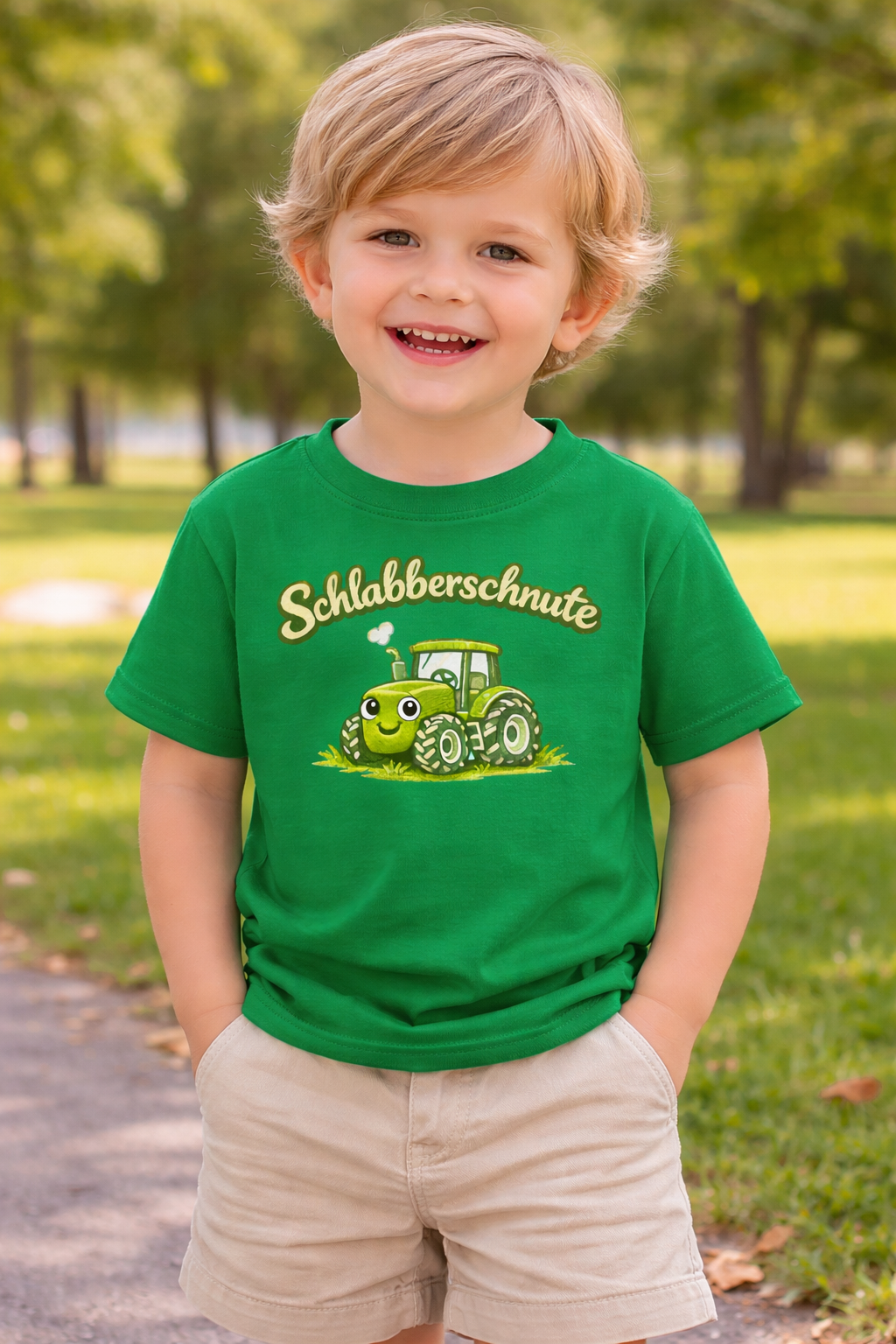 Druck Kinder T-Shirt mit Traktor – bequem, robust & aus Baumwolle