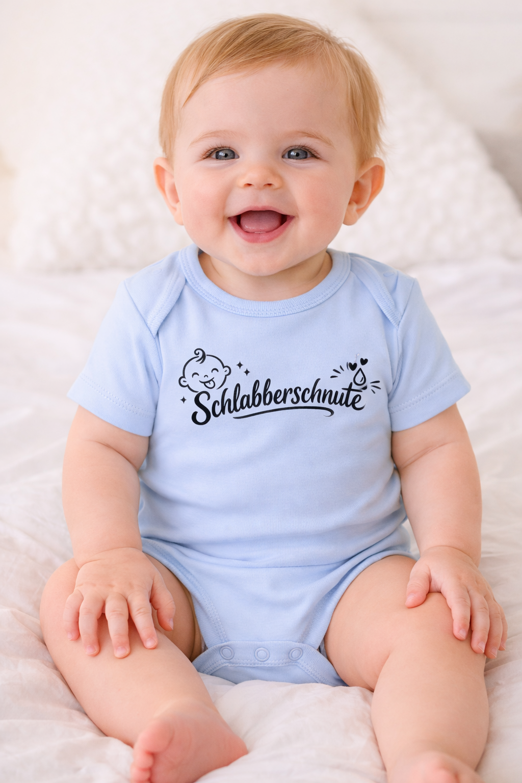 Druck Kinder Bio Baumwolle Body „Schlabberschnute“ – weich & hautfreundlich
