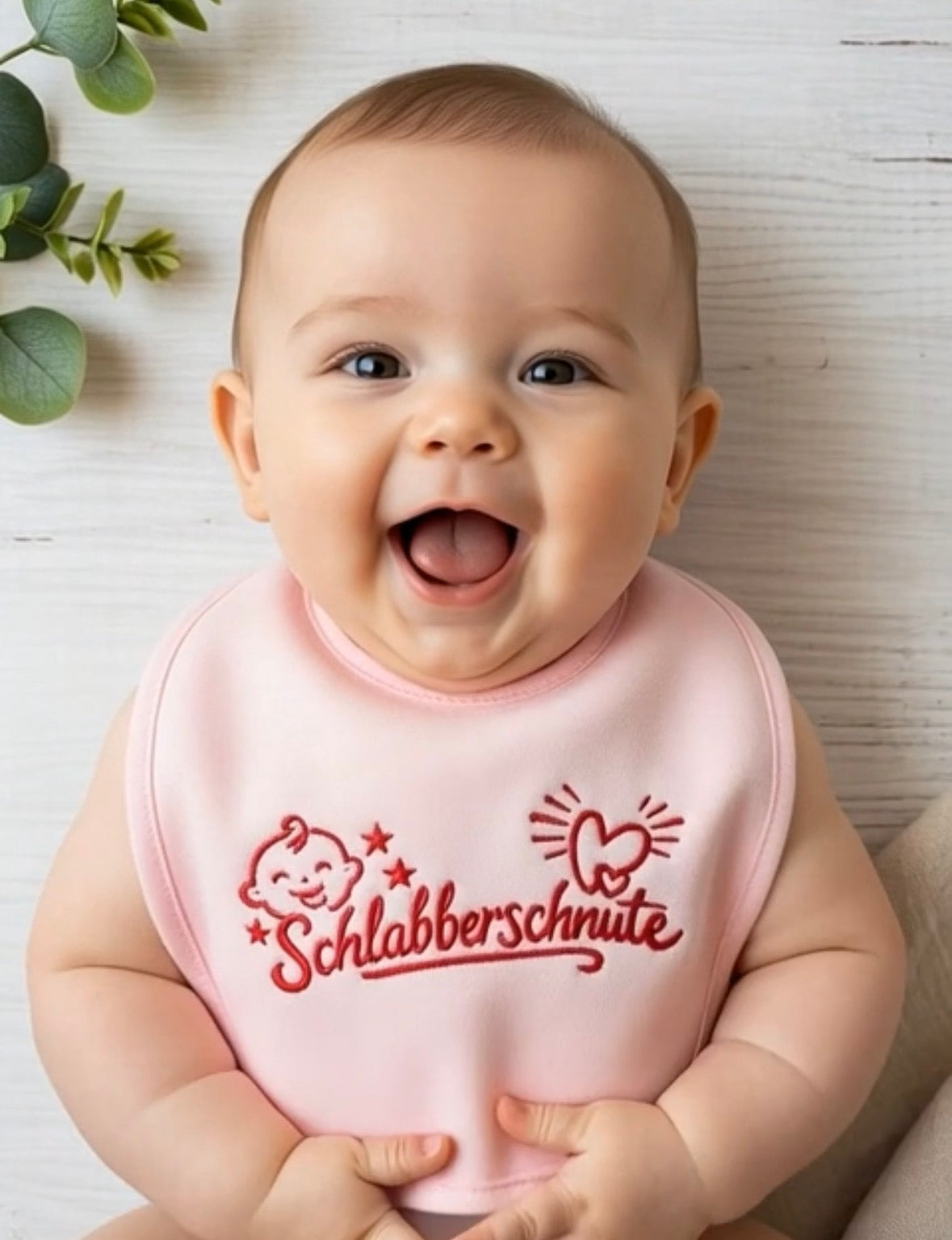 Schlabberschnute Lätzchen – 100% Bio-Baumwolle | Mit Liebe bestickt