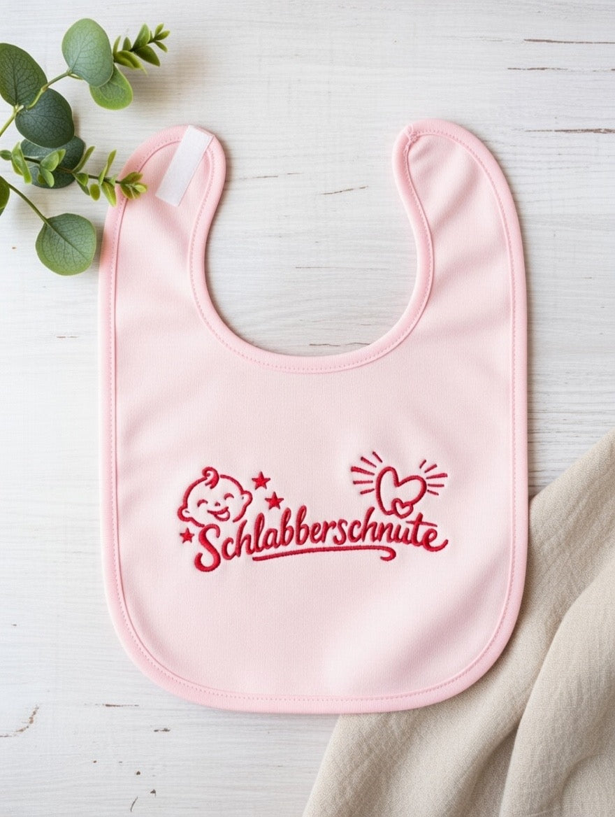 Schlabberschnute Lätzchen – 100% Bio-Baumwolle | Mit Liebe bestickt