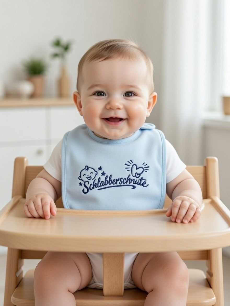 Schlabberschnute Lätzchen – 100% Bio-Baumwolle | Mit Liebe bestickt