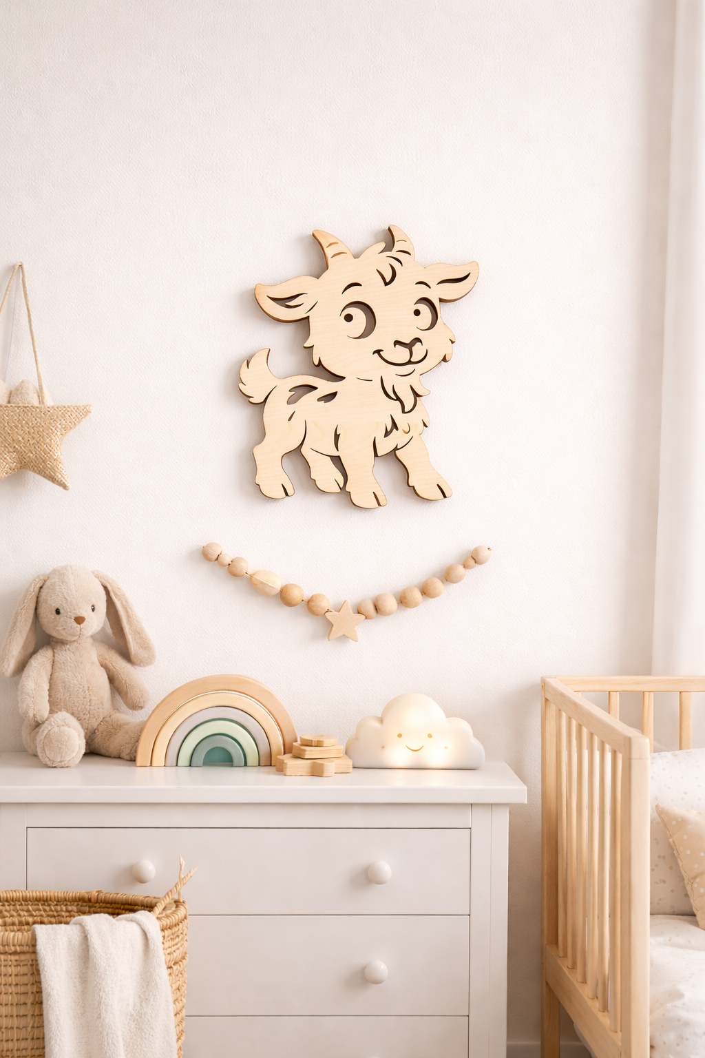 Bauernhof Wandbilder aus Holz – für Baby- & Kinderzimmer