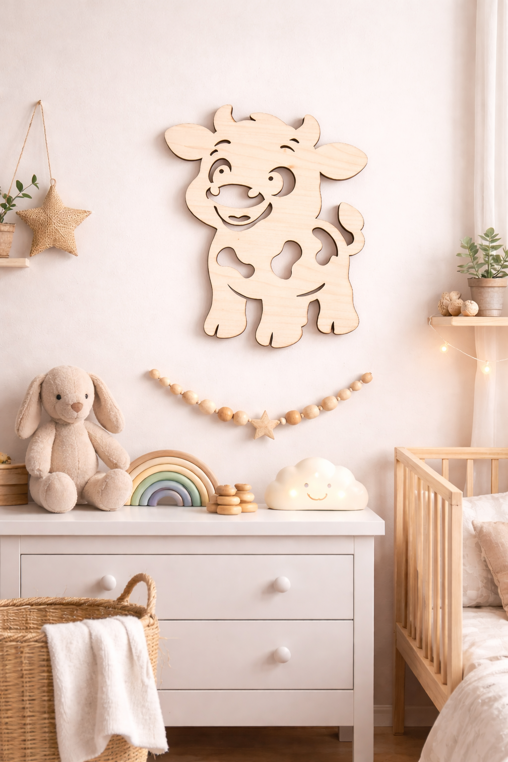 Bauernhof Wandbilder aus Holz – für Baby- & Kinderzimmer