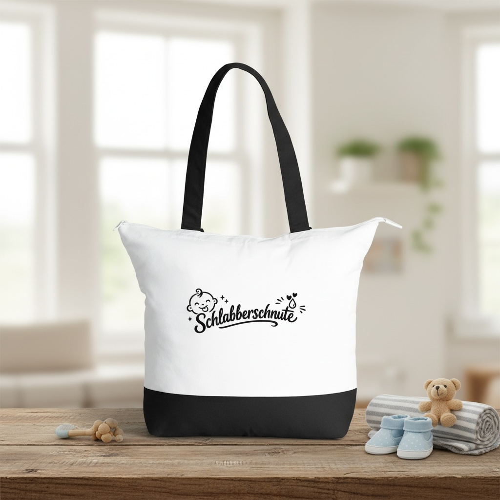 Schlabberschnute Tragetasche | hochwertiges Baby Geschenk | Stofftasche für Eltern | Geschenk zur Geburt