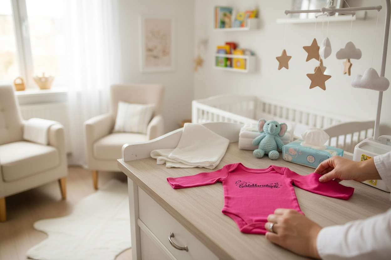 Baby Bio Bodysuit Langarm „Schlabberschnute“ – weich & bequem