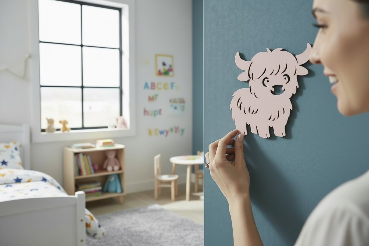 Bauernhof Wandbilder aus Holz – für Baby- & Kinderzimmer