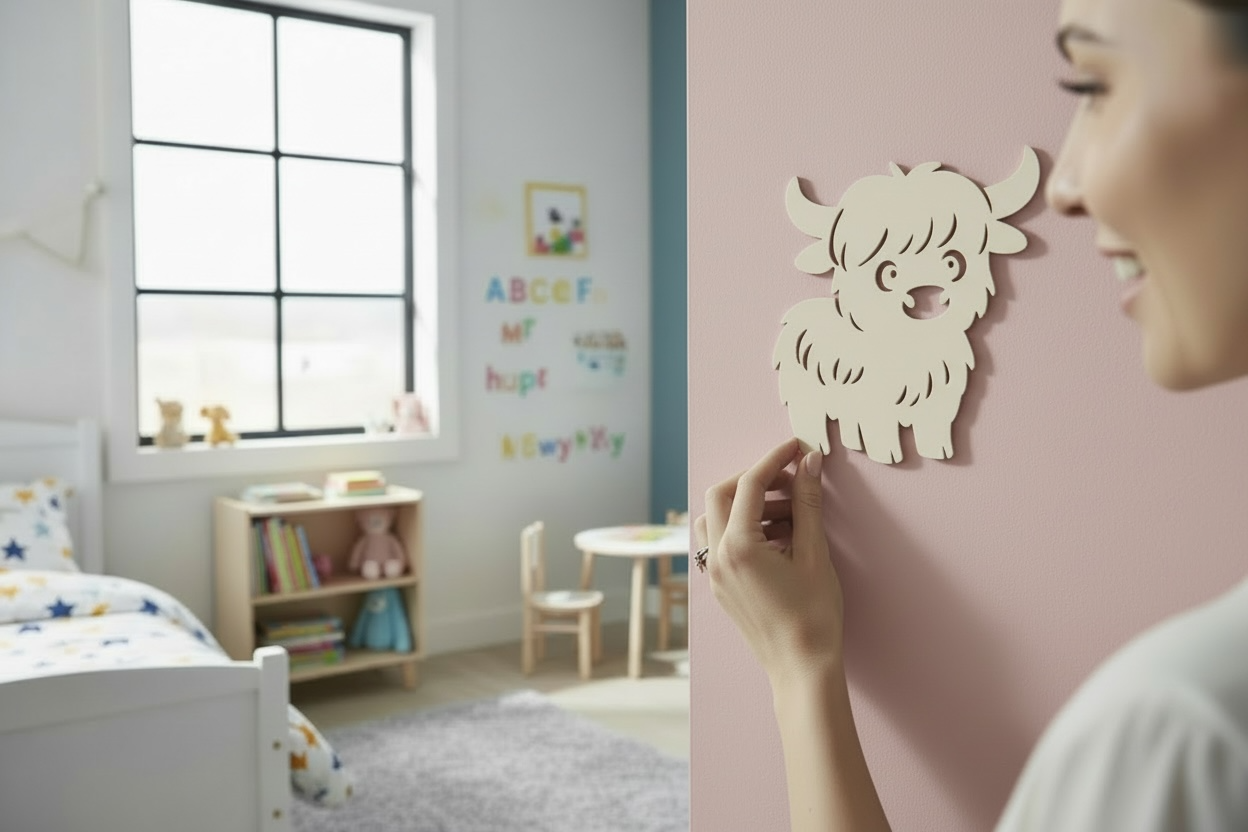 Bauernhof Wandbilder aus Holz – für Baby- & Kinderzimmer