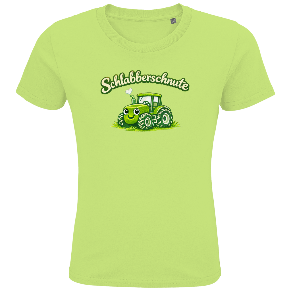 Druck Kids Premium Bio T-Shirt Traktor | 100% Baumwolle | Schlabberschnute