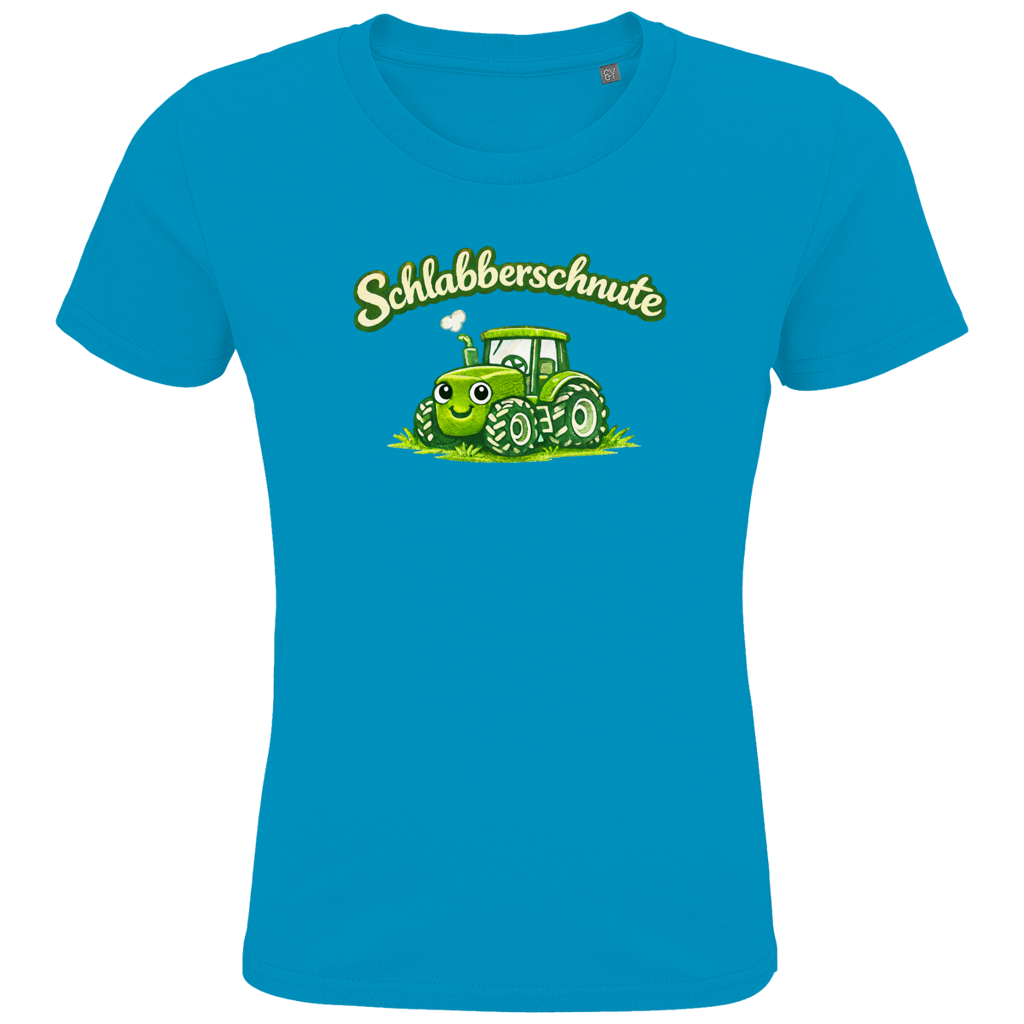 Druck Kids Premium Bio T-Shirt Traktor | 100% Baumwolle | Schlabberschnute