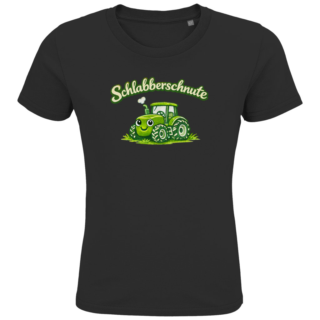 Druck Kids Premium Bio T-Shirt Traktor | 100% Baumwolle | Schlabberschnute