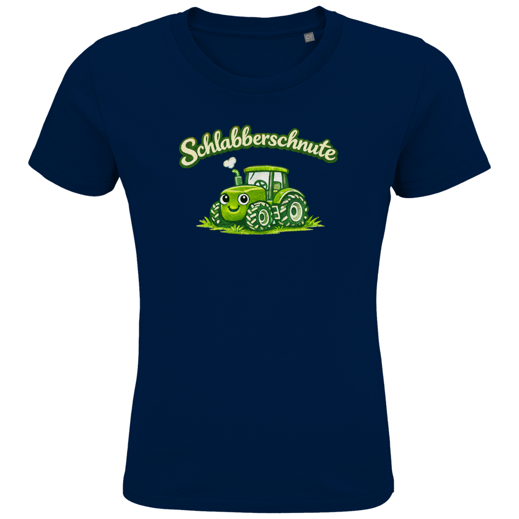 Druck Kids Premium Bio T-Shirt Traktor | 100% Baumwolle | Schlabberschnute