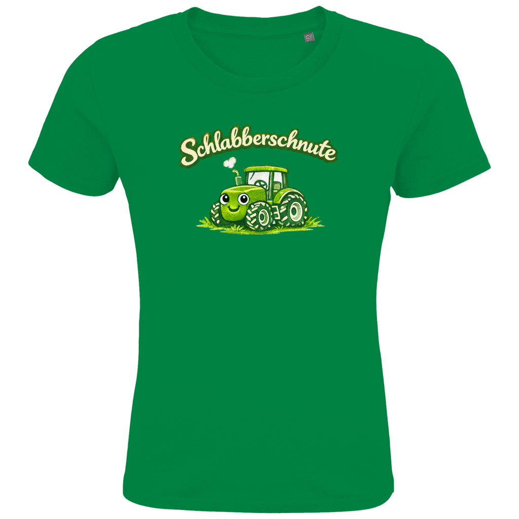 Druck Kids Premium Bio T-Shirt Traktor | 100% Baumwolle | Schlabberschnute