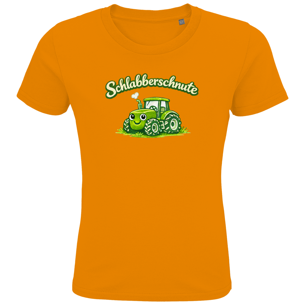 Druck Kids Premium Bio T-Shirt Traktor | 100% Baumwolle | Schlabberschnute