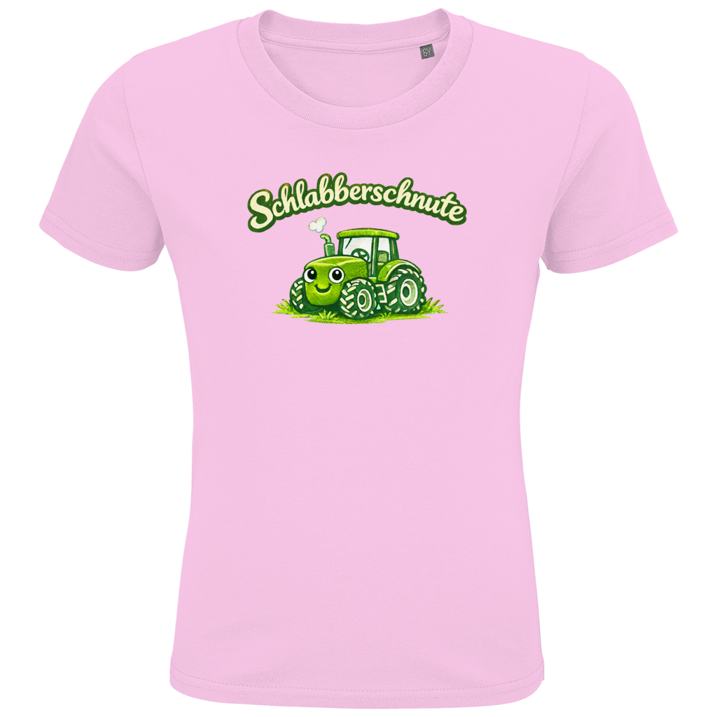 Druck Kids Premium Bio T-Shirt Traktor | 100% Baumwolle | Schlabberschnute