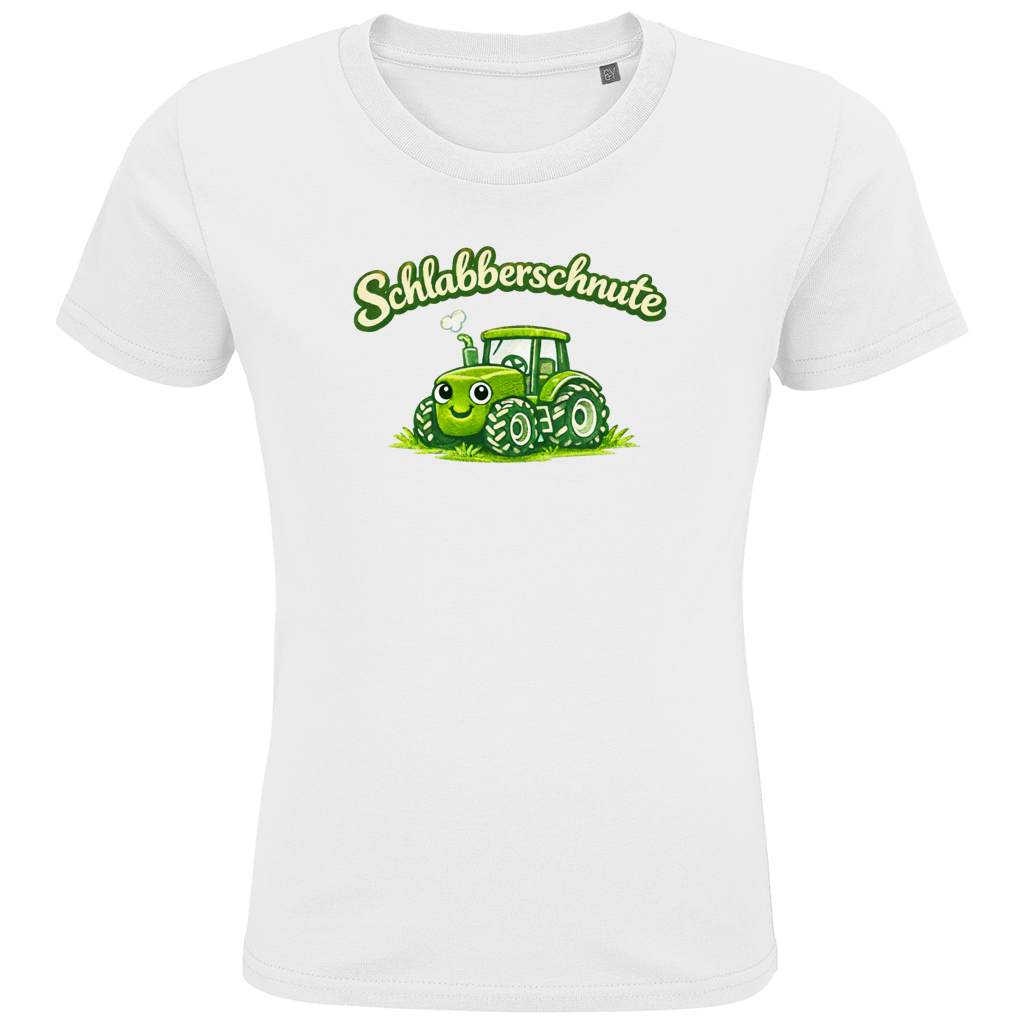 Druck Kids Premium Bio T-Shirt Traktor | 100% Baumwolle | Schlabberschnute
