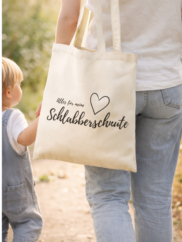 Druck Tragetasche „alles für meine Schlabberschnute“